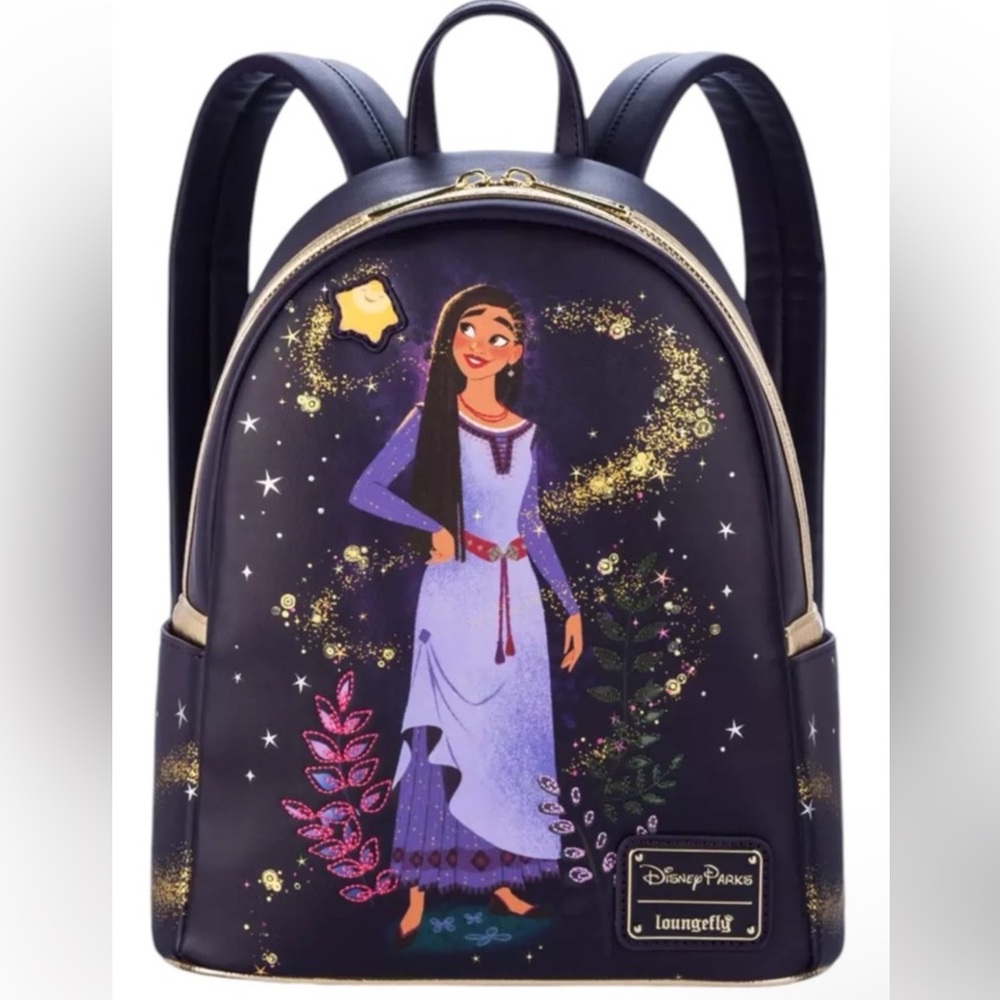 Disney Parks Loungefly Wish Movie Backpack Asha And Star New